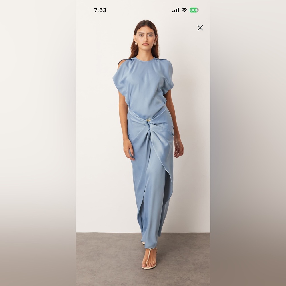 ASOS Light Blue Sleeveless Wedding Dress